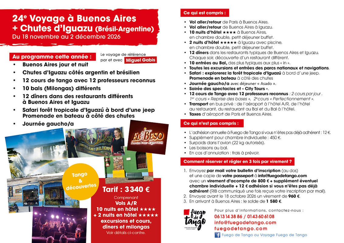 voyages tango